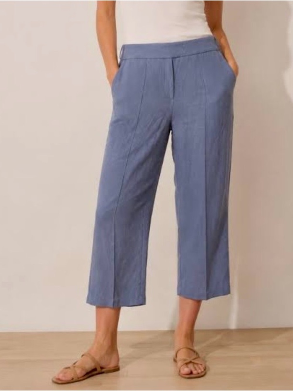 Ministry of Supply Velocity Cropped Pull On Pants Blue Heather Medium